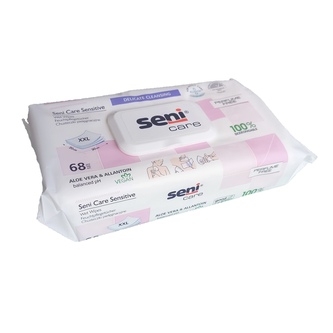 Seni Care Feuchtpflegetücher Sensitive, 68 Tücher , 20 x 30 cm , Nachfüllpack_57SE231-WK68-S03_SA_5.jpg