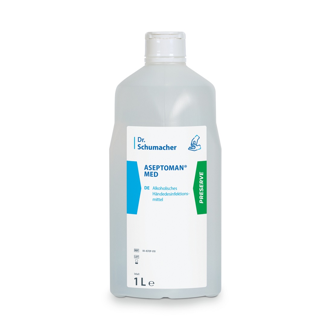 ASEPTOMAN® MED alkoholische Händedesinfektion 1 Liter Spenderflasche_pzn 1342080