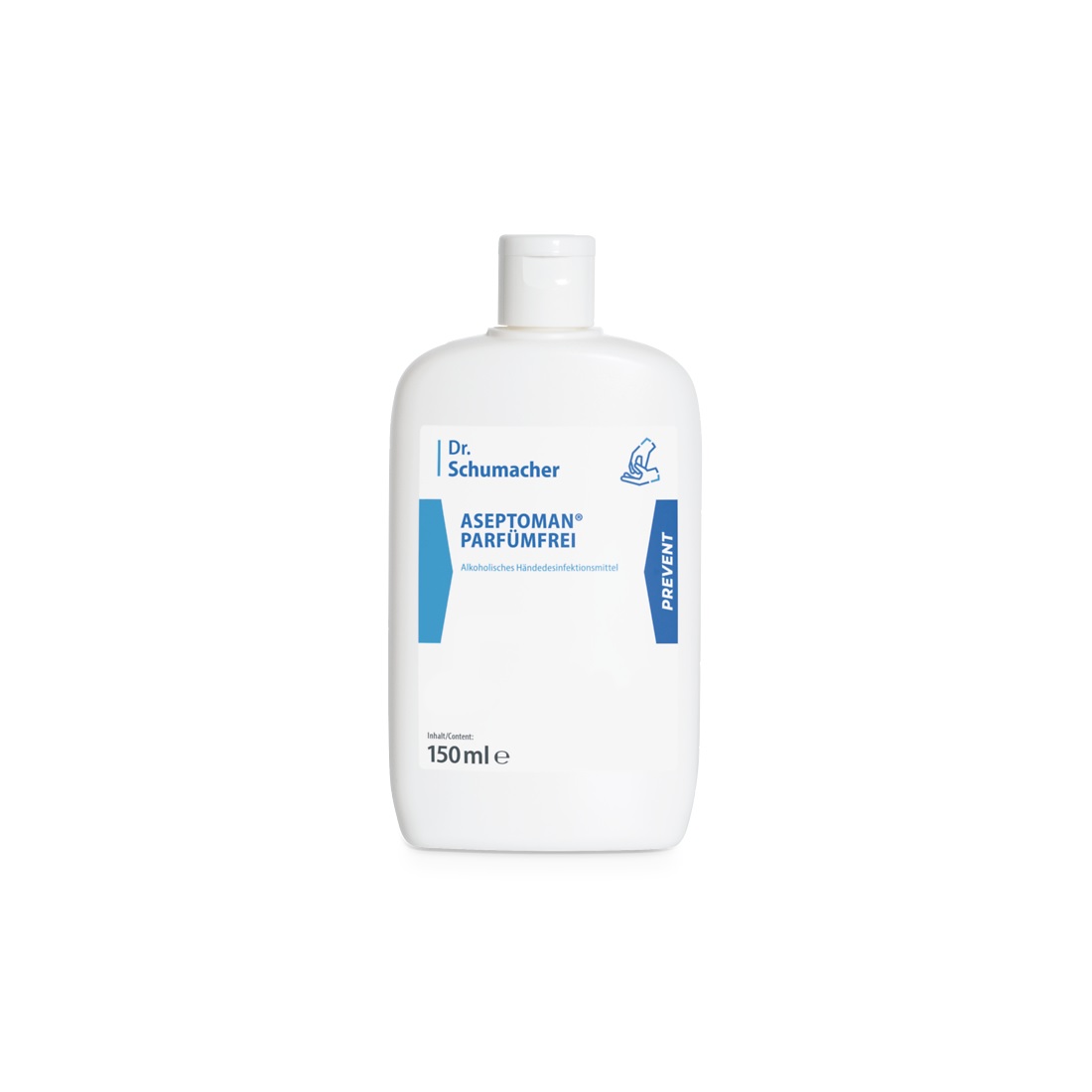 ASEPTOMAN® parfümfrei alkoholische Händedesinfektion 150 ml Kittelflasche_PZN 16 ASEPTOMAN® parfümfrei alkoholische Händedesinfektion 150 ml Kittelflasche_PZN 16