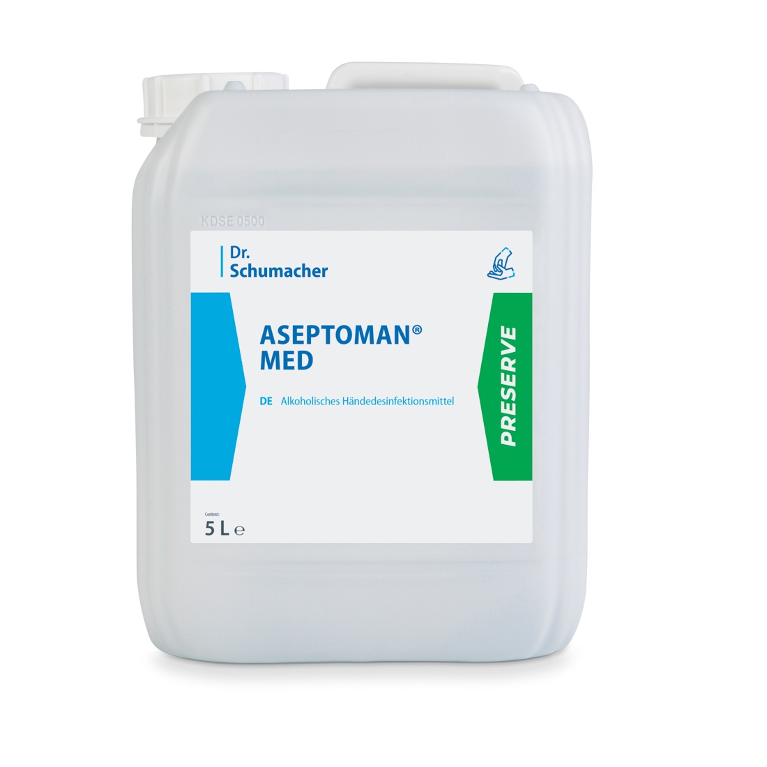 ASEPTOMAN® MED alkoholische Händedesinfektion 5 Liter Kanister_PZN 14307340_SA_1
