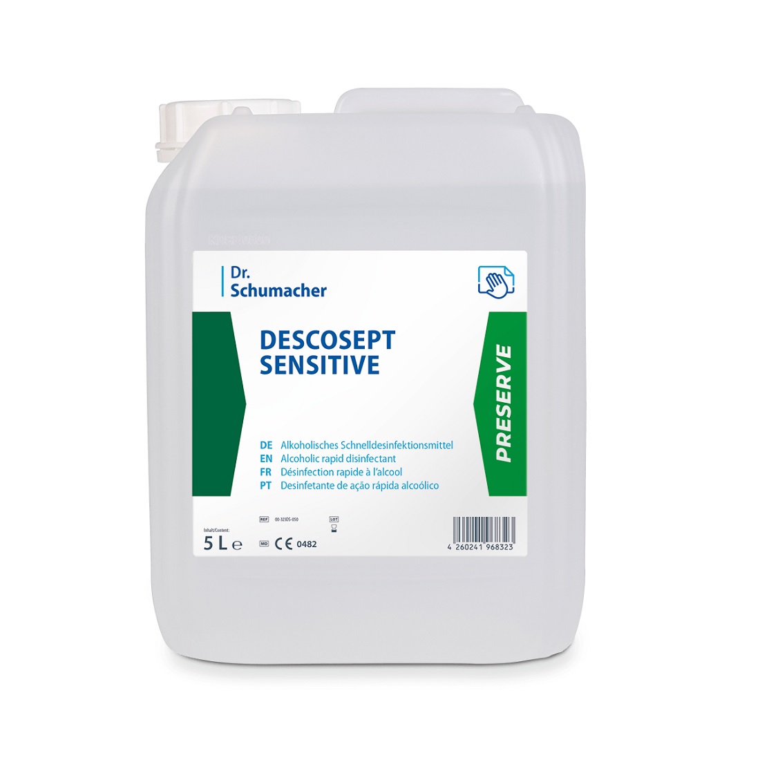 DESCOSEPT SENSITIVE Flächen-Schnelldesinfektion alkoholisch 5 Liter Kanister_PZN