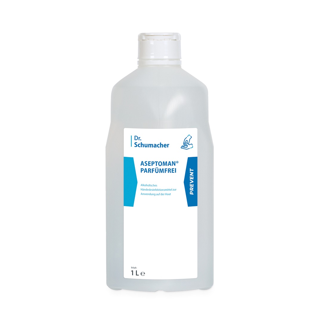 ASEPTOMAN® parfümfrei alkoholische Händedesinfektion 1 Liter Spenderflasche_PZN