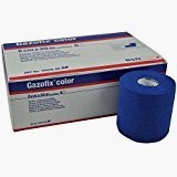 Fixierbinde GAZOFIX COLOR, 8cm x 20 m, gedehnt, blau, 1 Pck. à 6 Stück
