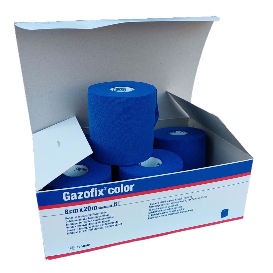 Gazofix®color elastische Fixierbinde, 8 cm x 20 m, blau | Tape | Tape |  Sportverletzung / 1. Hilfe / Tape | Sport / Fitness | Bellasan